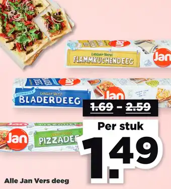 PLUS Alle Jan vers deeg aanbieding