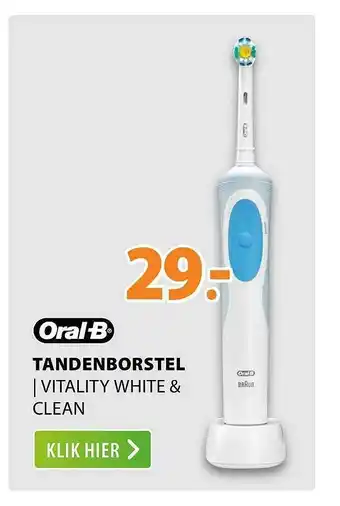 Expert Oral-B Tandenborstel | Vitality White & Clean aanbieding