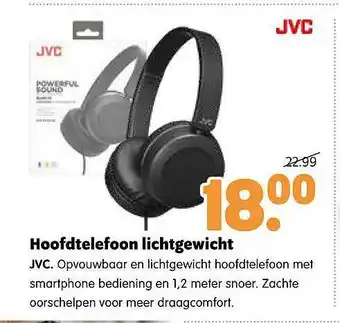 Plentyparts Hoofdtelefoon Lichtgewicht JVC aanbieding