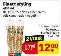 Kruidvat Elnett Styling 400 Ml aanbieding