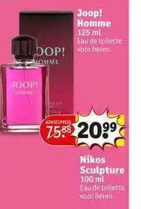 Kruidvat Joop! Homme 125 Ml Eau De Toilette Voor Heren aanbieding