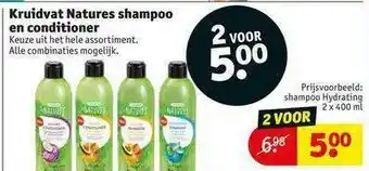 Kruidvat Kruidvat Natures Shampoo En Conditioner aanbieding