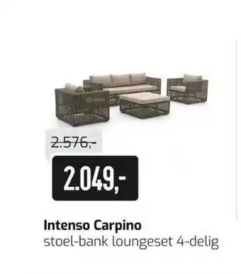 Kees Smit Intenso carpino stoel-bank loungeset 4-Delig aanbieding