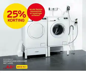 Praxis Wasmachineverhoger Met Lade 25% Korting aanbieding