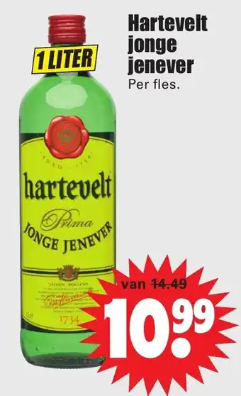 Dirk Hartevelt jonge jenever 1L aanbieding