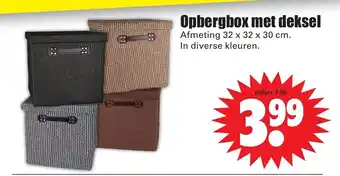 Dirk Opbergbox met deksel aanbieding