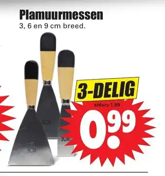 Dirk Plamuurmessen aanbieding