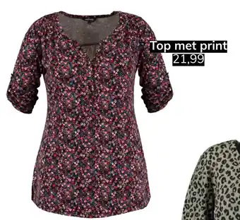 MS Mode Top met print aanbieding