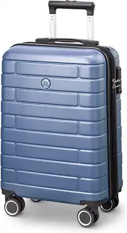 Bol.com Jump arogado - handbagage 55 cm - 4 wielen - tsa-cijferslot - expandable - blauw aanbieding