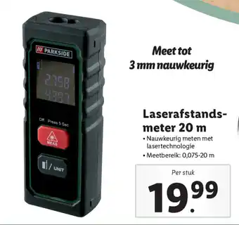 Lidl Parkside Laserafstandsmeter 20m aanbieding