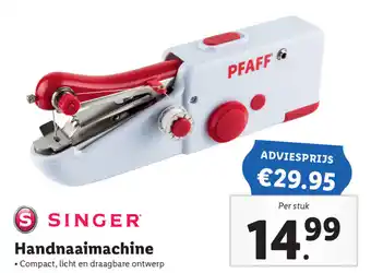 Lidl Singer Handnaaimachine PFAFF aanbieding