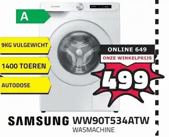 BoXXer SAMSUNG Wasmachine | WW90T534ATW aanbieding