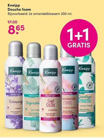 DA Kneipp Douche Foam 1+1 aanbieding