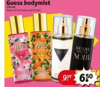 Kruidvat Guess bodymist 250 ml aanbieding