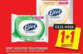 Dekamarkt Edet vochtig toiletpapier aanbieding