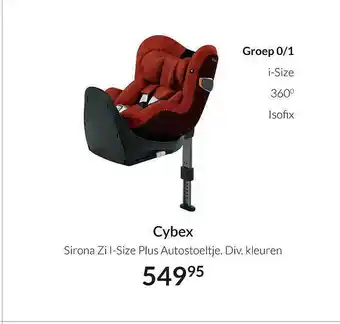 Babypark Cybex sirona zi i-size plus autostoeltje aanbieding