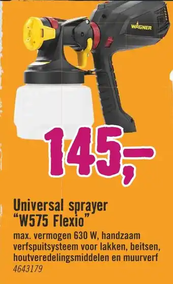 Hornbach Universal sprayer "W575 Flexio 17 aanbieding