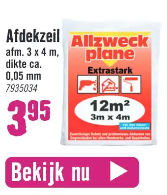 Hornbach Afdekzeil aanbieding