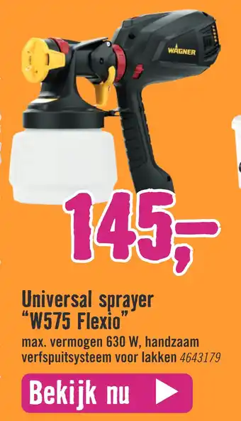 Hornbach Universal sprayer "W575 Flexio 66 19 aanbieding