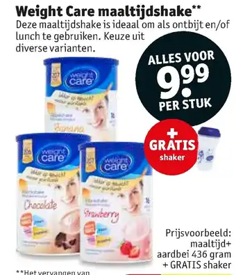 Kruidvat Weight Care maaltjdshake aanbieding