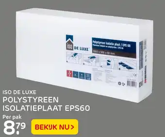 Praxis Iso de luxe polystyreen isolatieplaat eps60 aanbieding