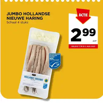 Jumbo HOLLANDSE NIEUWE HARING Schaal 4 stuks aanbieding