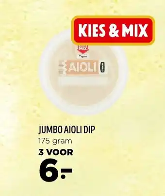 Jumbo KIES & MIX JUMBO AIOLI DIP 175 gram aanbieding