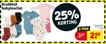Kruidvat Kruidvat babytextiel aanbieding