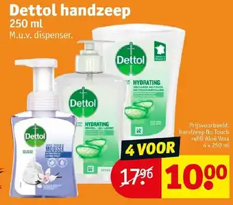 Kruidvat Dettol handzeep 250mL aanbieding