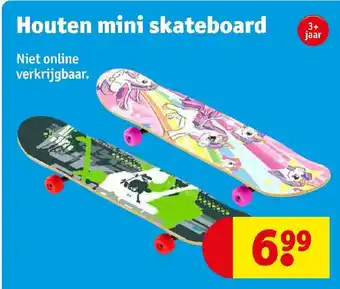 Kruidvat Houten mini skateboard Niet online verkrijgbaar. aanbieding