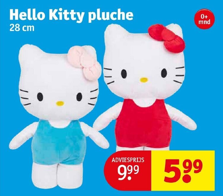 Hello Kitty Pluche Cinnamoroll 4 assorti S3 24cm