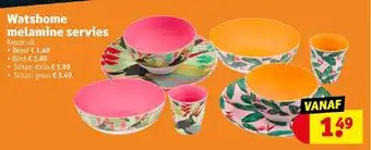 Kruidvat Watshome melamine servies aanbieding