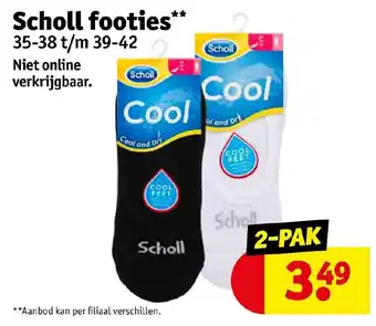 Kruidvat Scholl footies* 35-38 t/m 39-42 2-PAK aanbieding