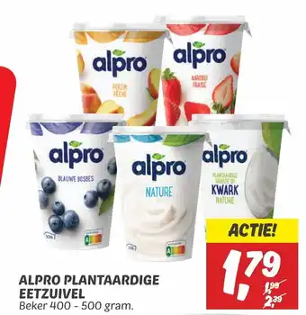 Dekamarkt ALPRO PLANTAARDIGE EETZUIVEL Beker 400-500 gram. aanbieding