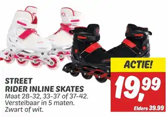 Dekamarkt STREET RIDER INLINE SKATES aanbieding