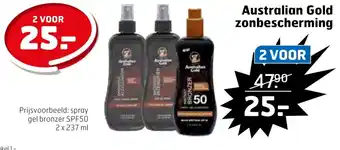 Trekpleister Australian Gold zonbescherming 2x 237 ml aanbieding