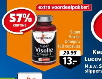 Trekpleister Super Visolie Omega 3 150 capsules aanbieding