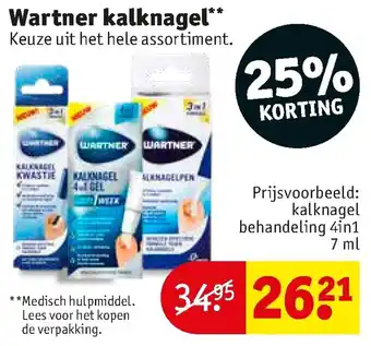 Kruidvat Wartner Kalknagel assortiment aanbieding