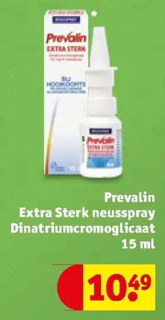 Kruidvat Prevalin Extra Sterk neusspray Dinatriumcromoglicaat 15ml aanbieding