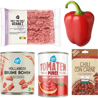 Albert Heijn Verstegen chili con carne pakket 4p aanbieding