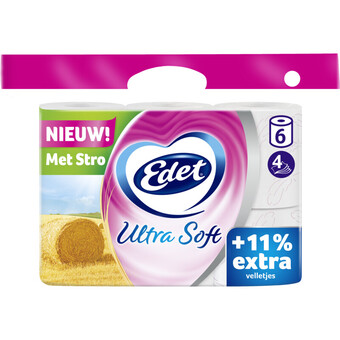 Albert Heijn Edet ultra soft 4-laags toiletpapier aanbieding