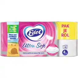 Albert Heijn Edet ultra soft toiletpapier met stro aanbieding