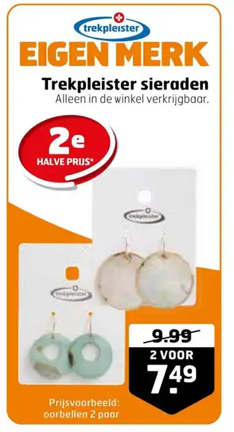 Trekpleister Oorbellen aanbieding