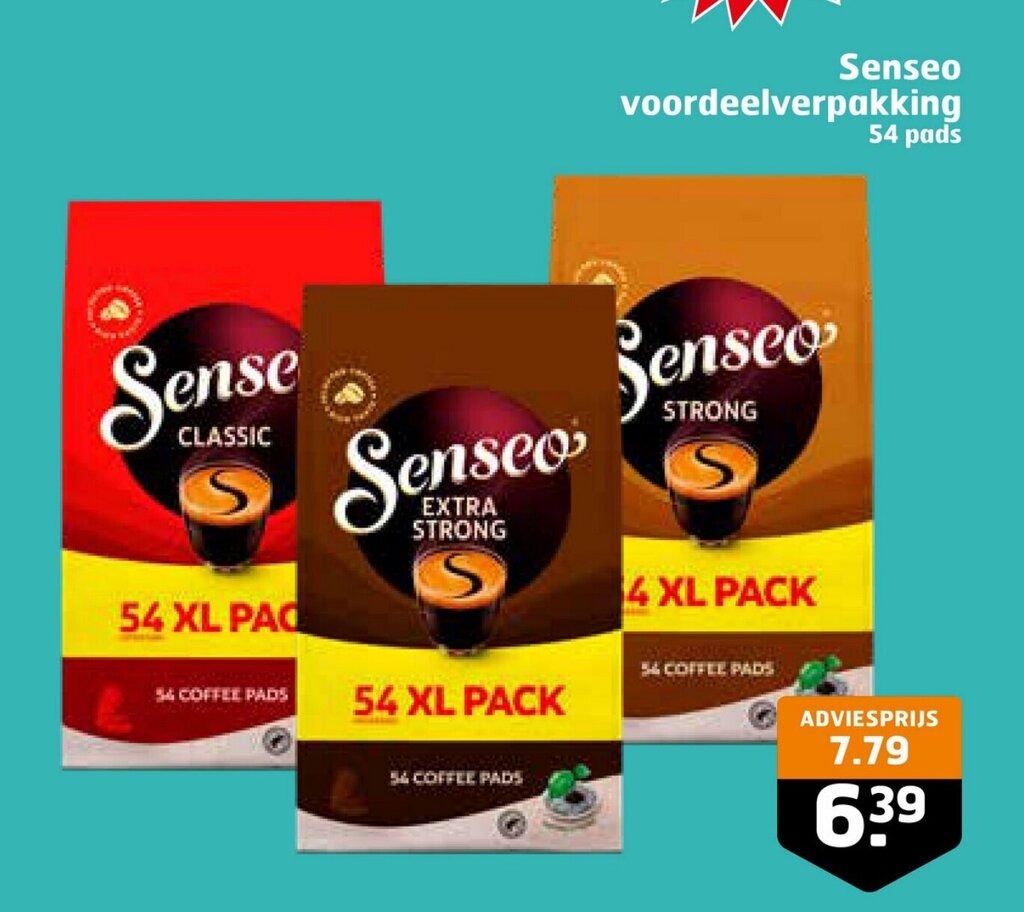Senseo voordeelverpakking aanbieding bij Trekpleister