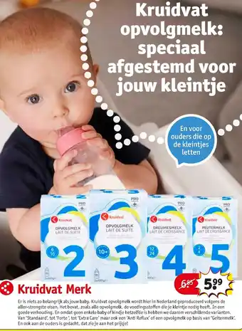 Kruidvat Kruidvat Opvolgmelk 2/3/4/5 aanbieding