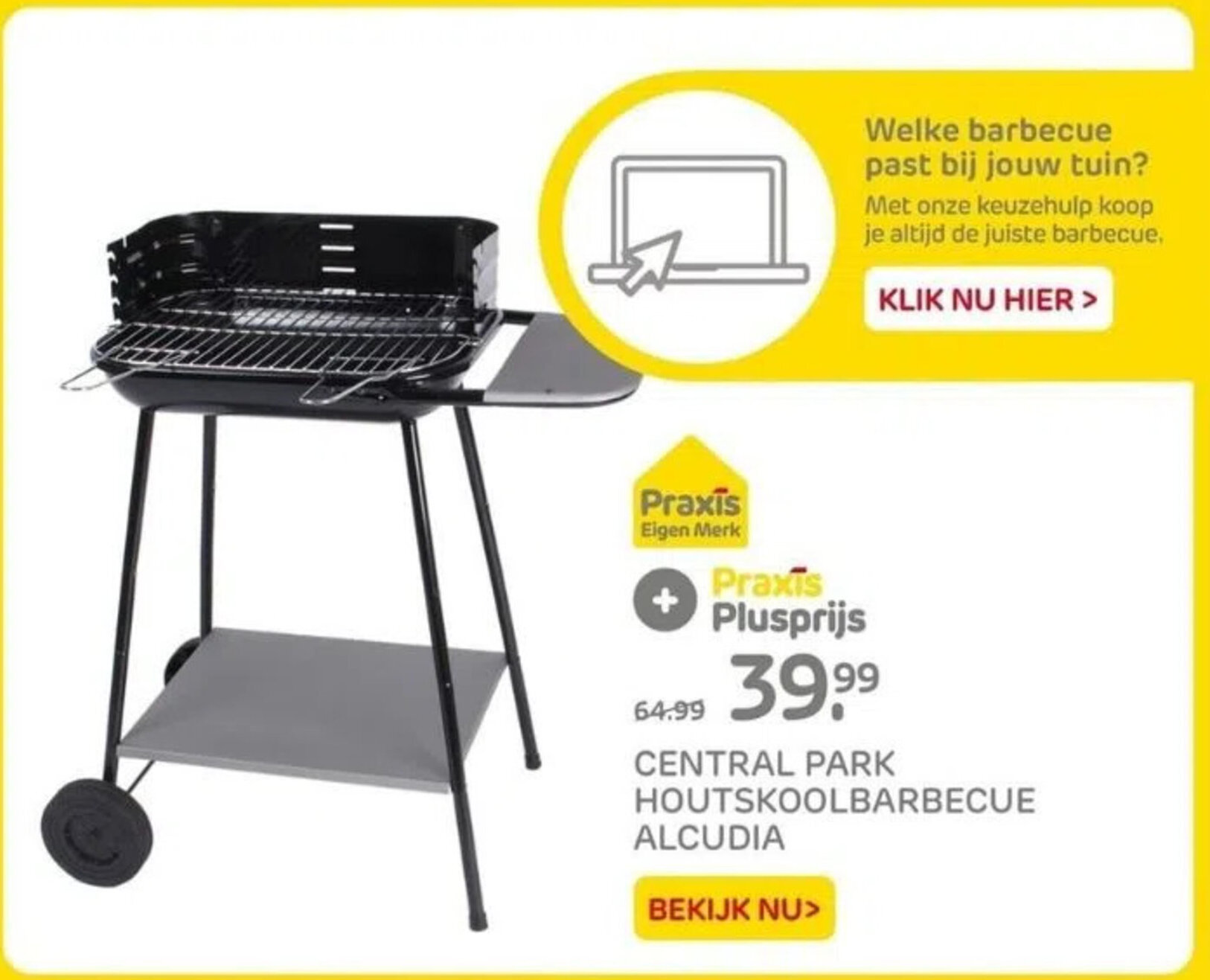 CENTRAL PARK HOUTSKOOLBARBECUE ALCUDIA aanbieding bij Praxis