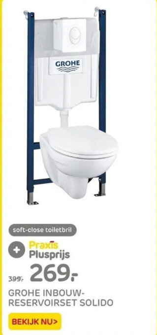 Praxis GROHE INBOUW-RESERVOIRSET SOLIDO aanbieding
