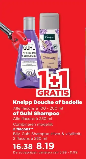 PLUS Guhl Shampoo zilver & vitaliteit, 2 flacons à 250 ml aanbieding