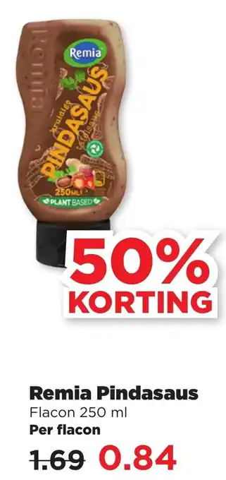 PLUS Remia Pindasaus 250 ml aanbieding