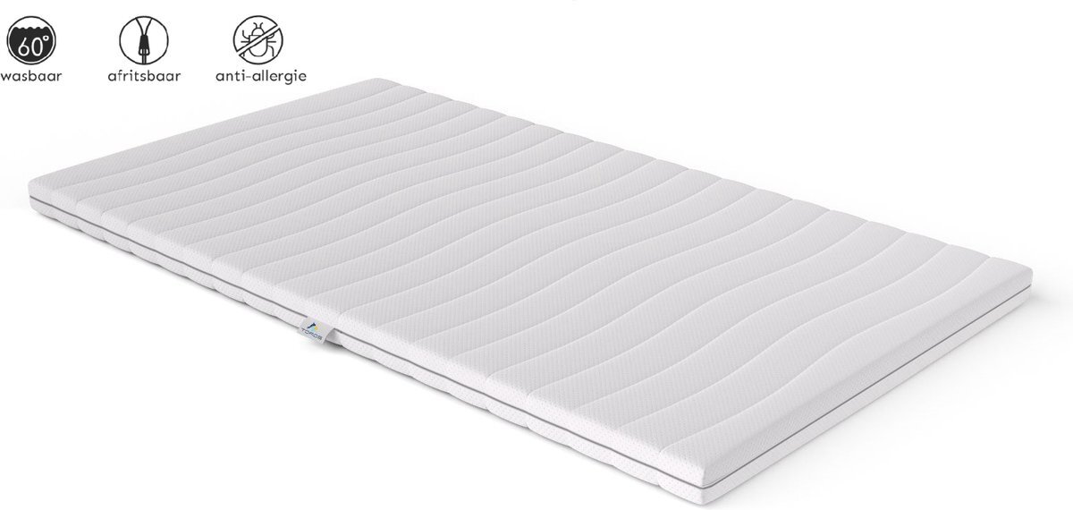 Topper hotel xl topdekmatras 180x200 hr koudschuim bamboe luxe